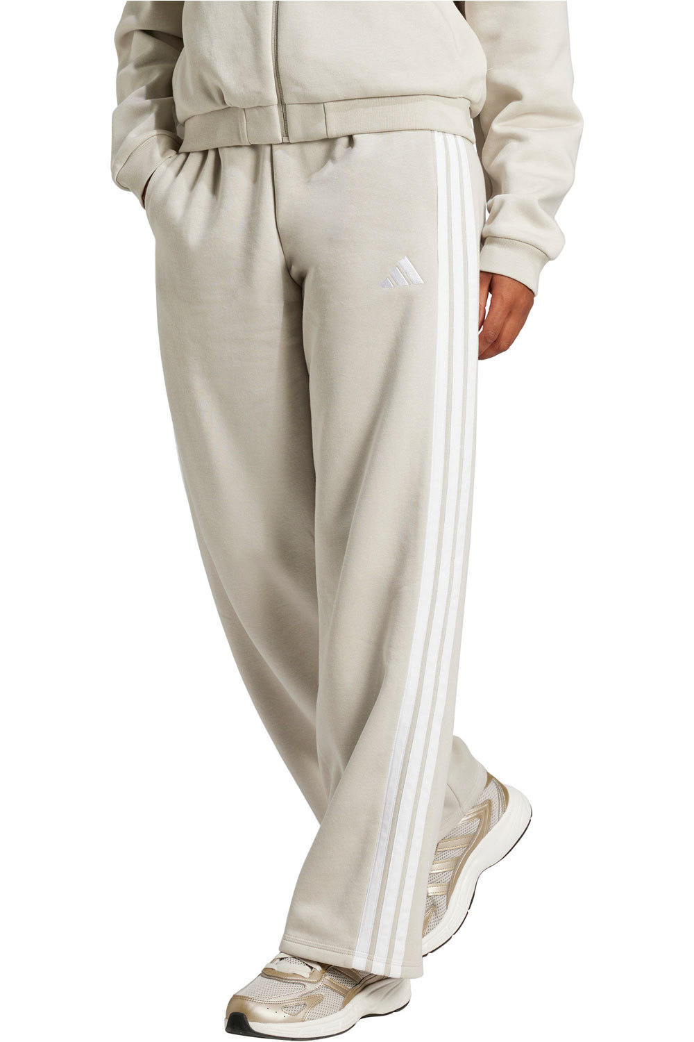 Essential 3 stripes pantalón mujer Azul (M)