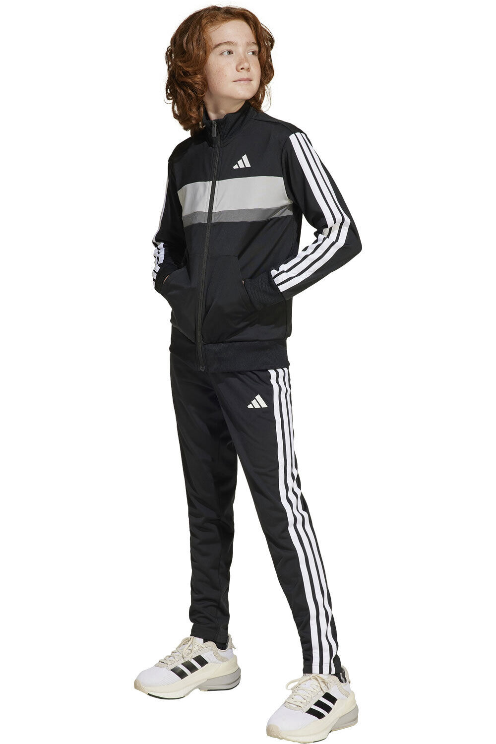 Adidas seasonal essentials tiberio 3 stripes chándal niño