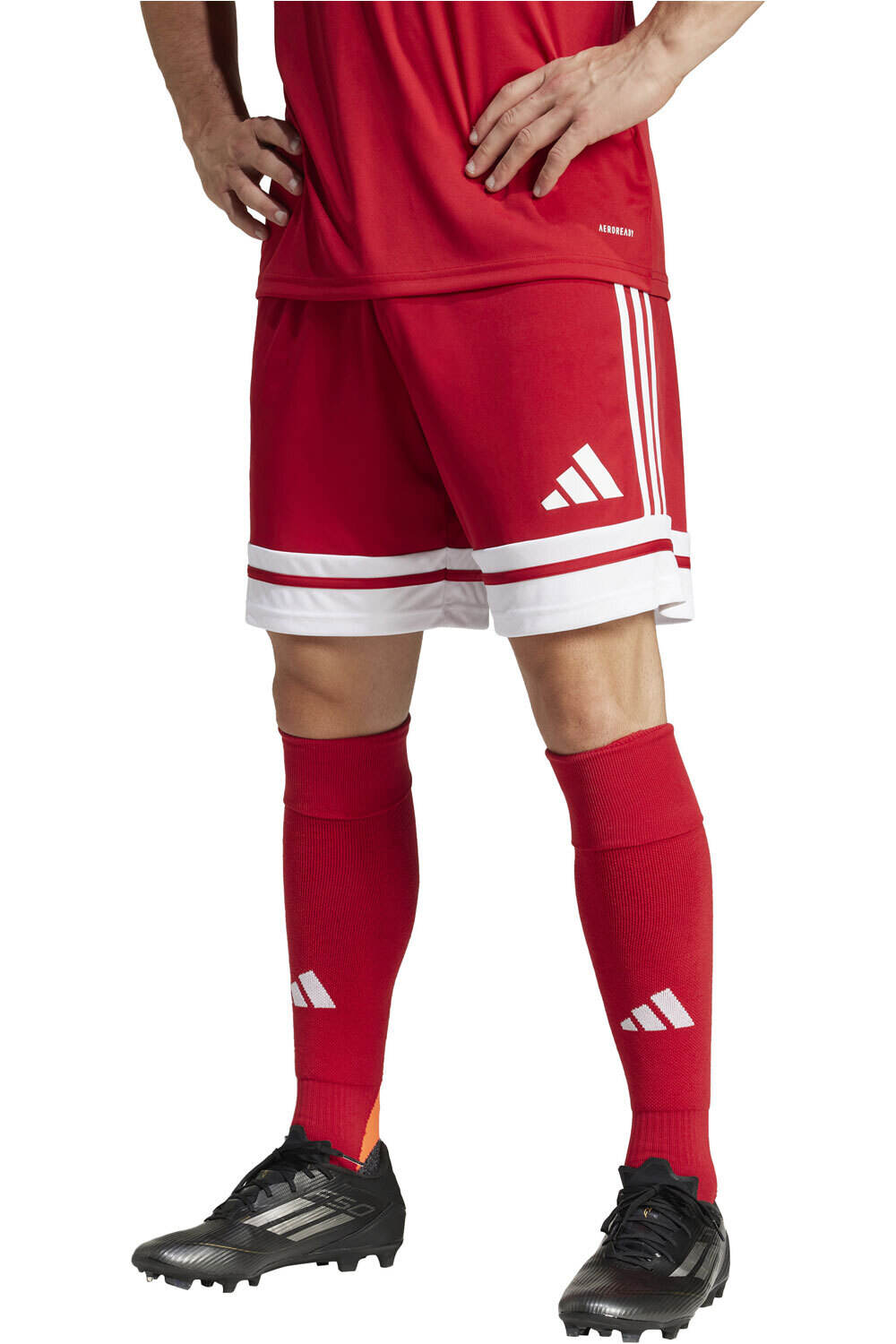 Saquadra 25 pantalones cortos futbol Rojo (M)