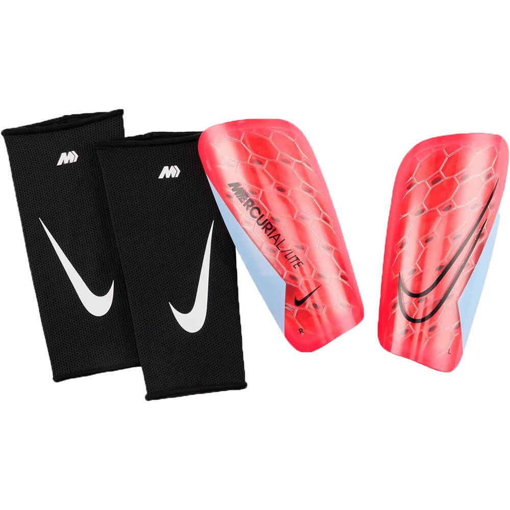 Mercurial lite espinilleras Rojo (L)