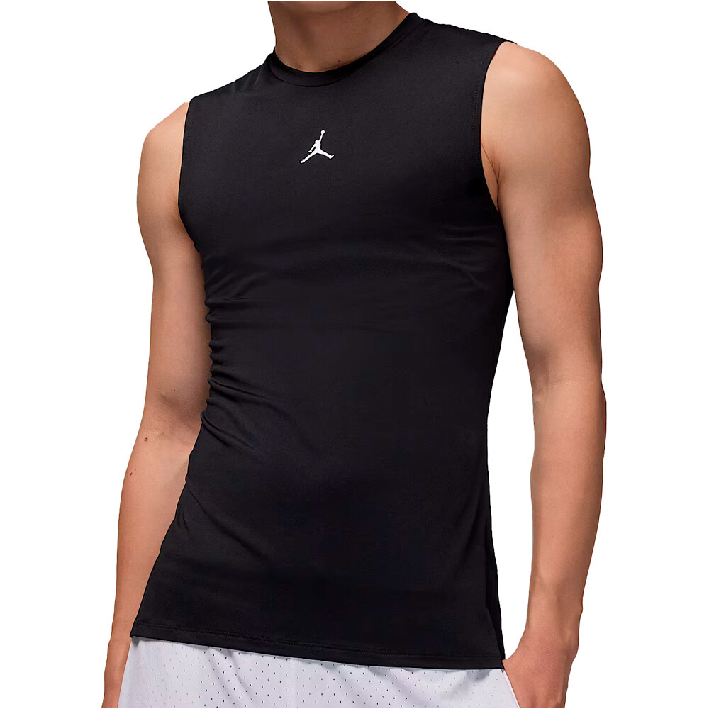 Dri-fit jordan sport capa camiseta baloncesto Negro (S)