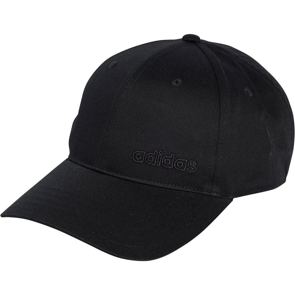 Baseball linear outline visera lona Negro (OSFW)