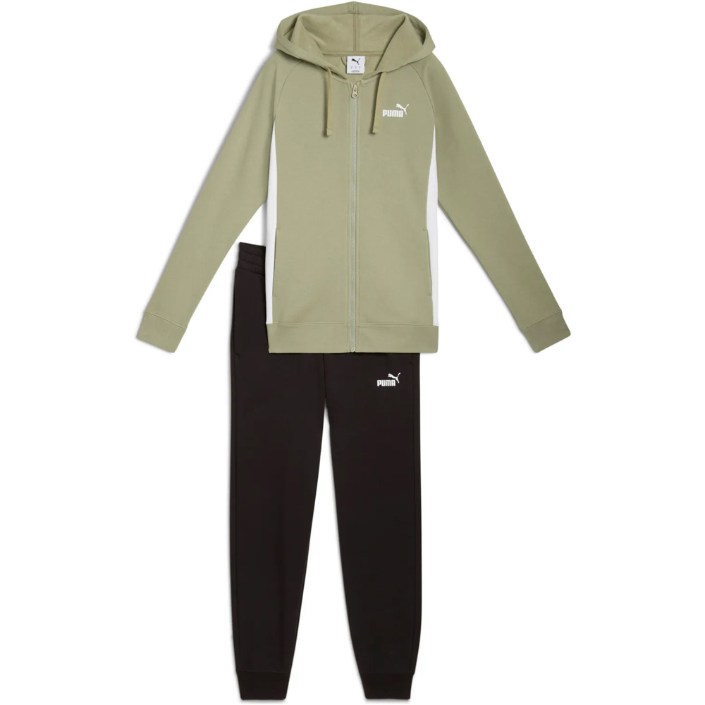 Full-zip hooded chándal mujer Verde (S)