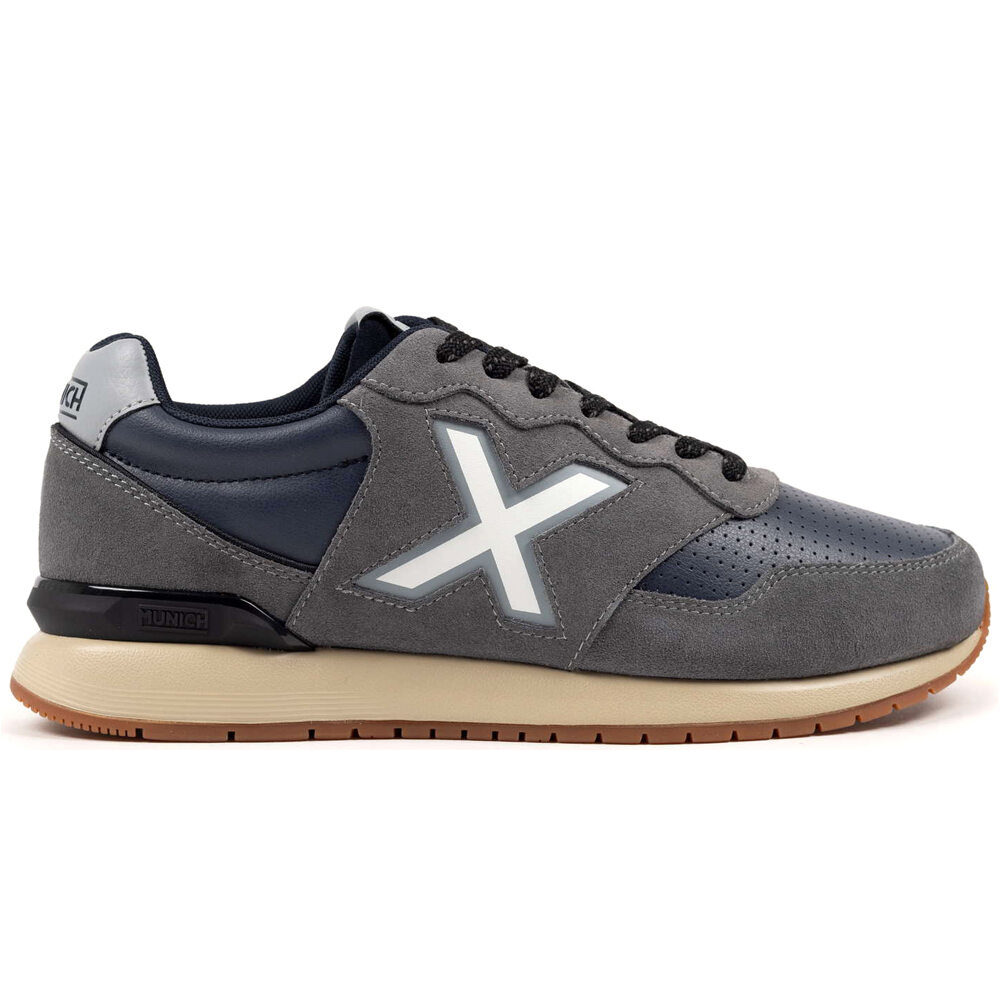 Dash premium 258 zapatilla moda hombre Gris (40)