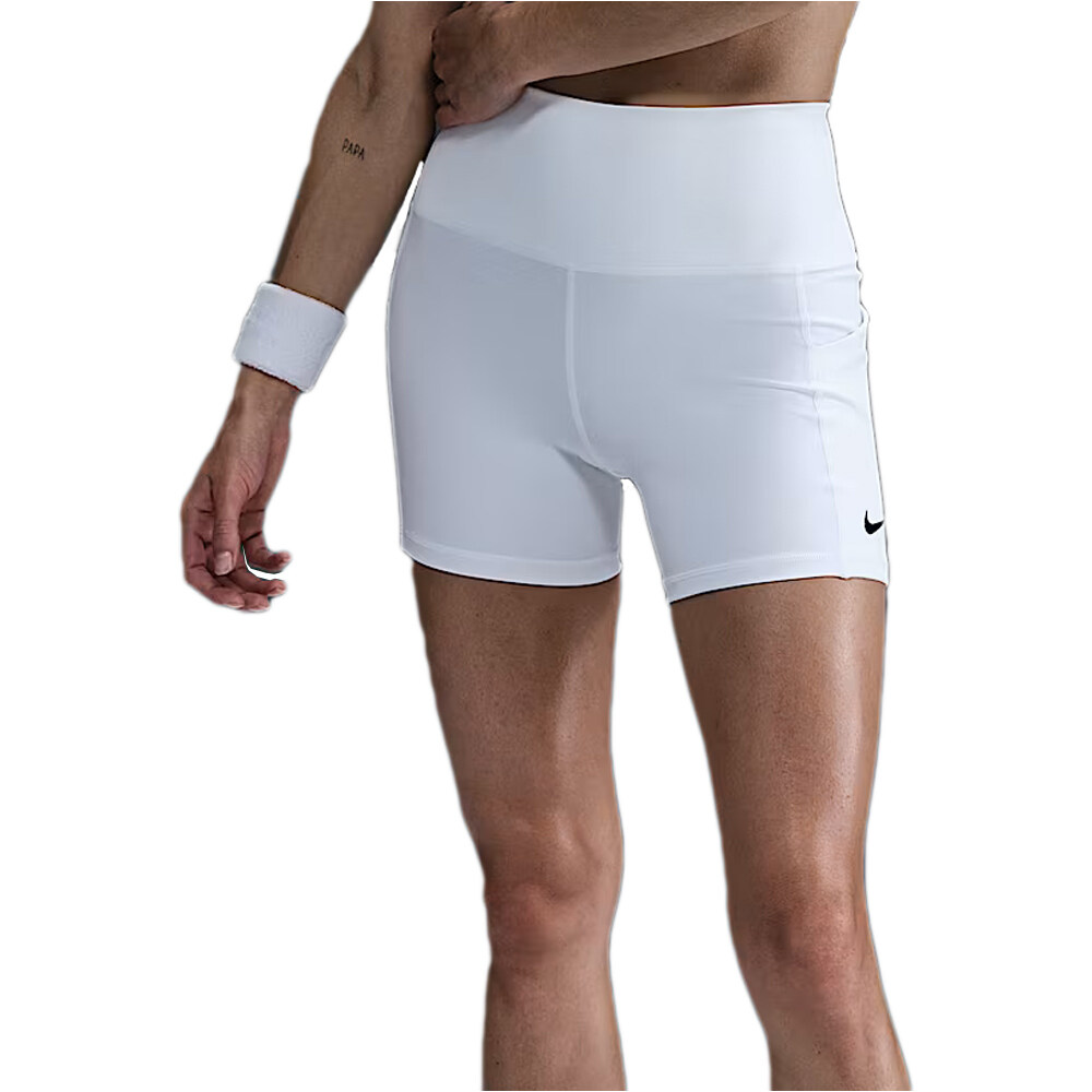 Dri-fit court ball pantalon corto tenis mujer Blanco (M)