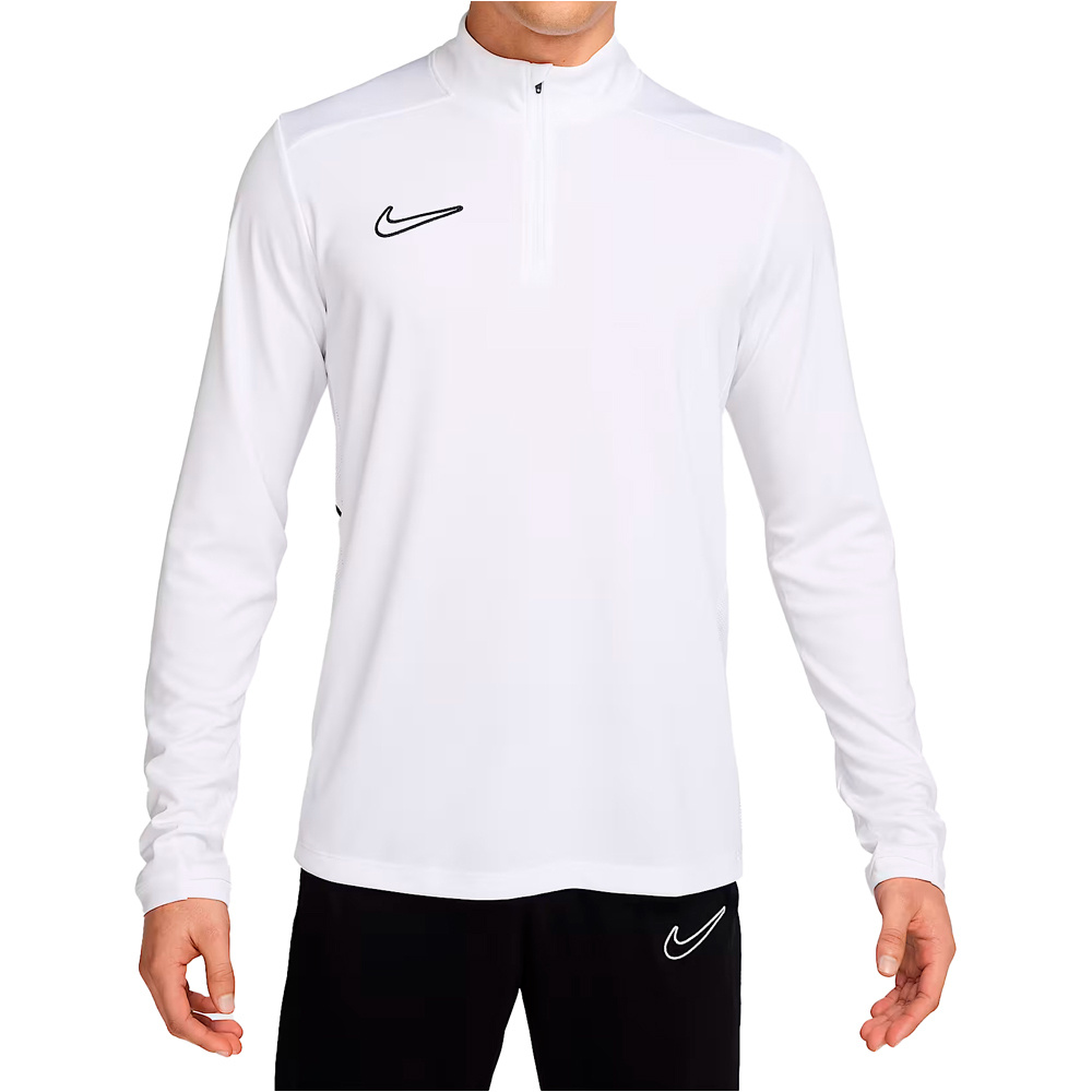 Dri-fit academy camiseta manga larga hombre Blanco (M)