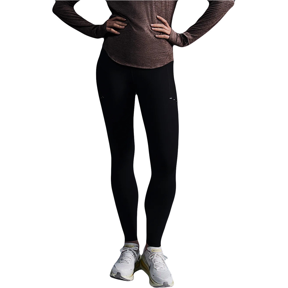 Dri-fit swift malla larga running mujer Negro (XL)