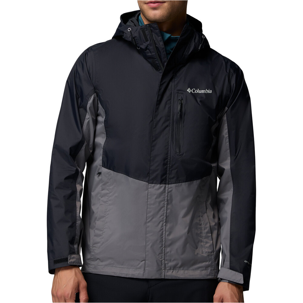 Pouring adventure iii chaqueta impermeable hombre Gris (S)