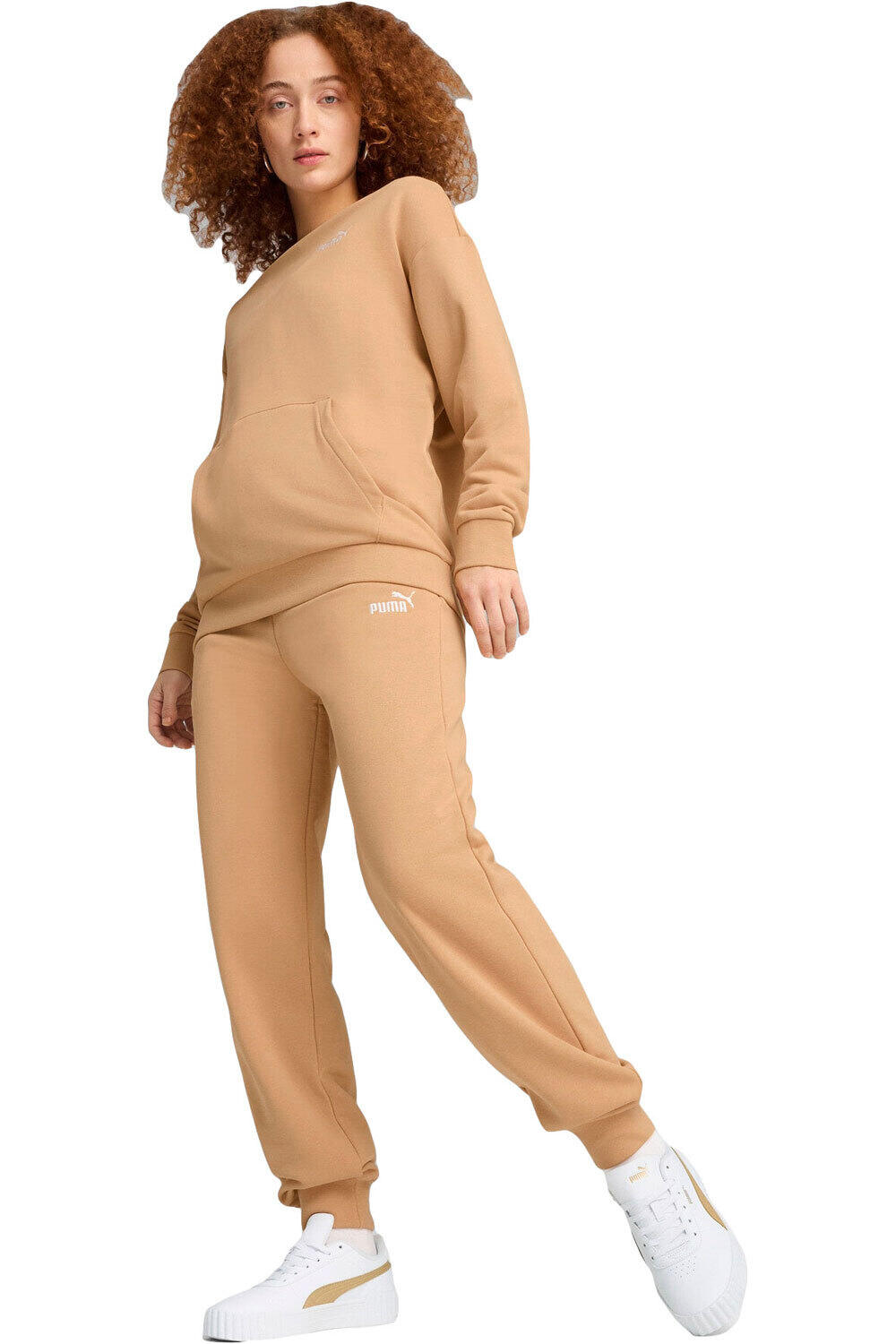 Relaxed sweat suit chándal mujer Beige (L)