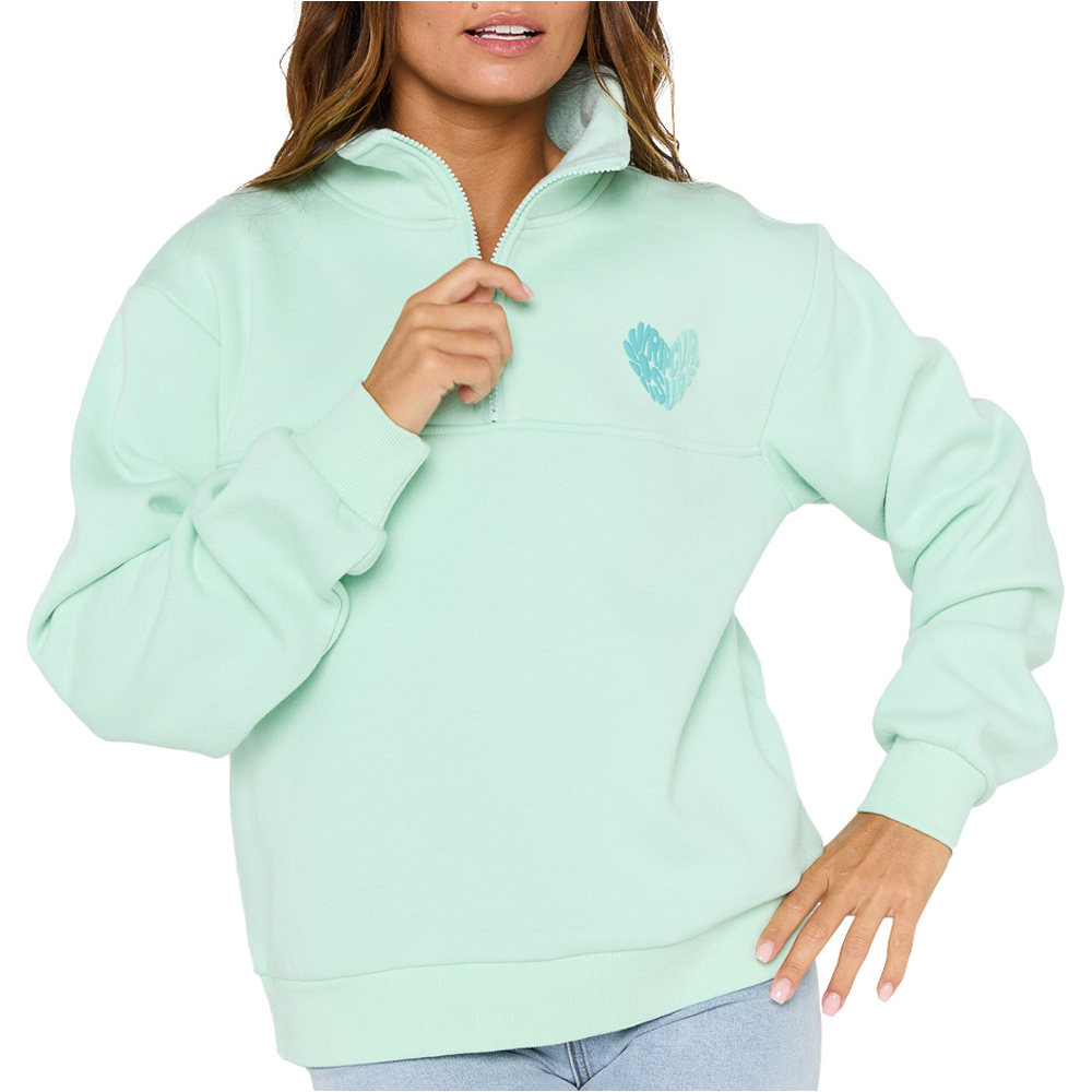 Rip Curl half zip fleece sudadera mujer