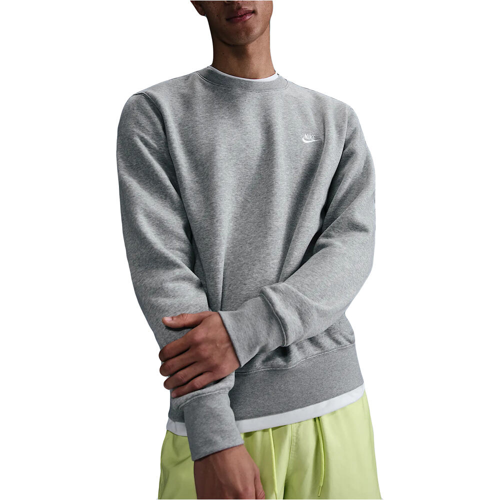 Nike club sudadera hombre Gris (S)