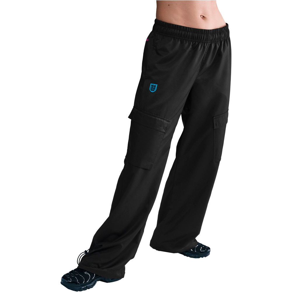 Inglaterra mundial 2026 mujer pantalones largos futbol Negro (L)