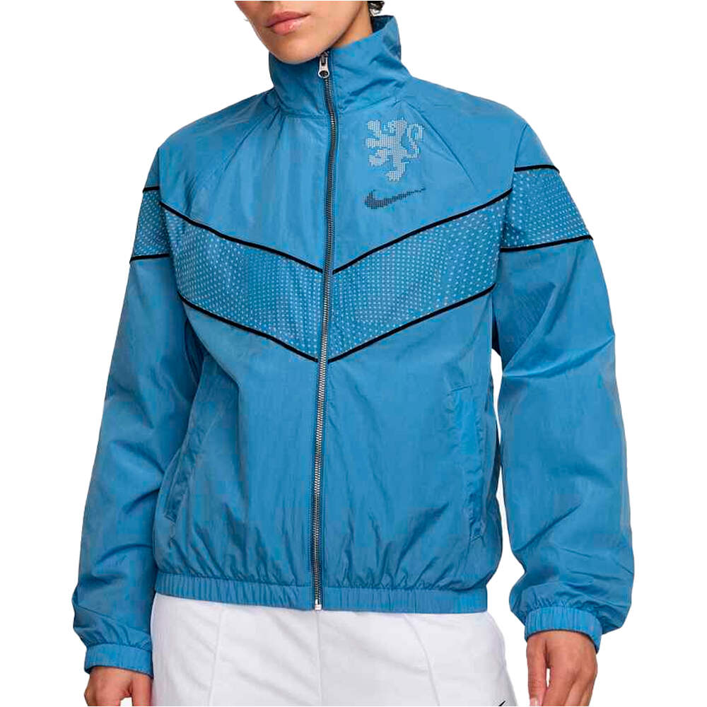 Paises bajos 25 entrenamiento mujer sudadera entrenamiento fútbol Azul (XL)