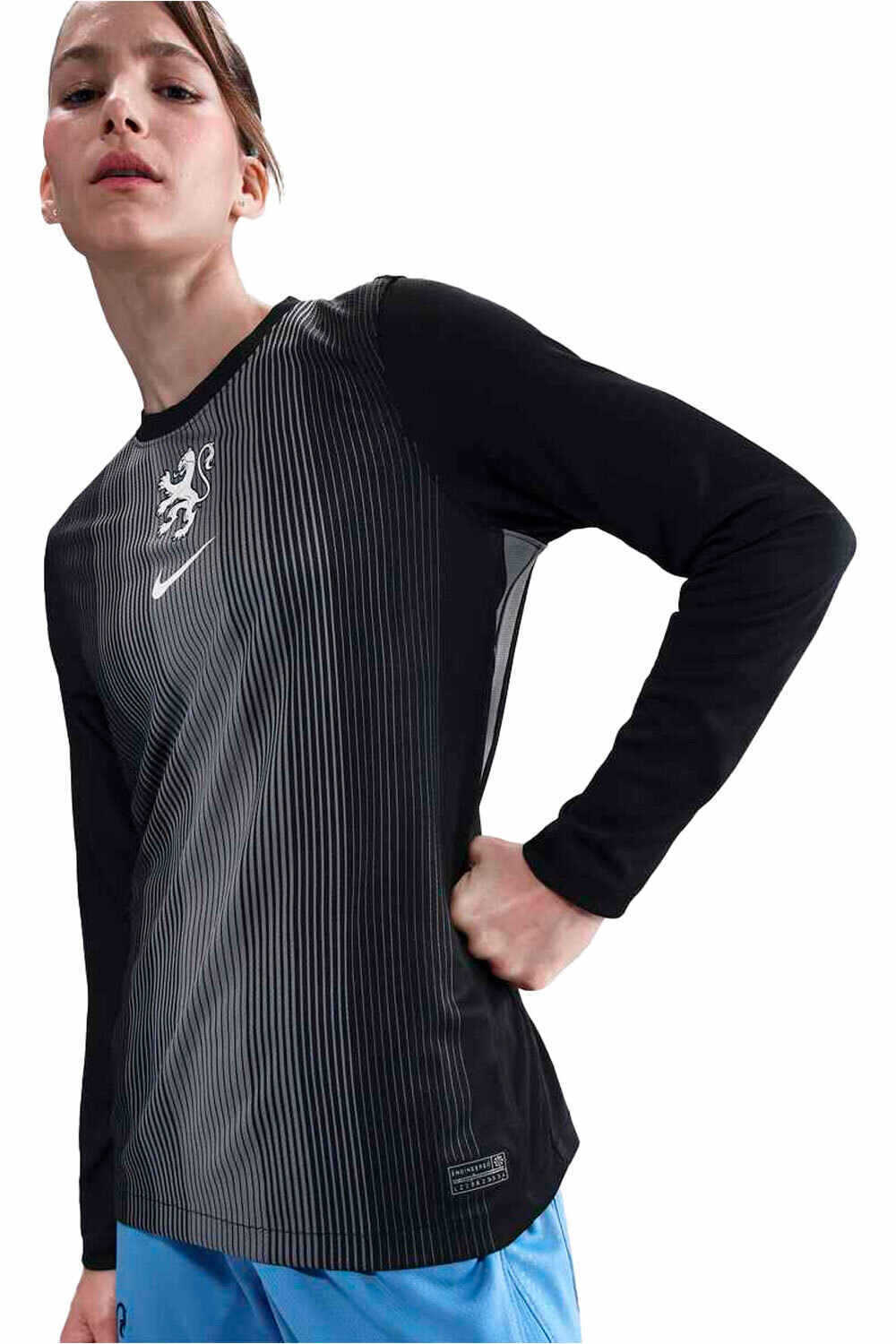 Paises bajos mundial 2026 primera equipacion portero mujer camiseta de fĂştbol oficiales Negro (S)