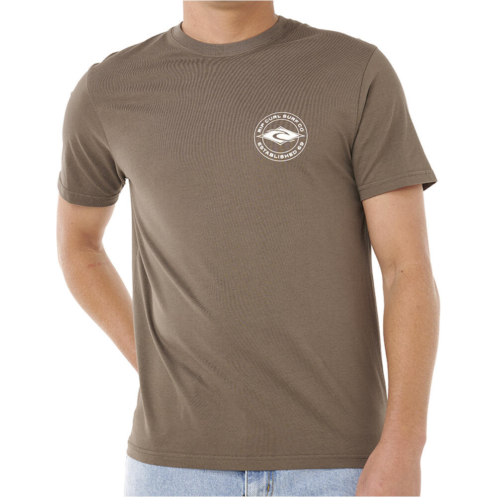 Staple camiseta manga corta hombre Marron