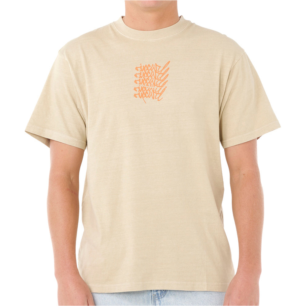 Medina stacker camiseta manga corta hombre Beige (L)