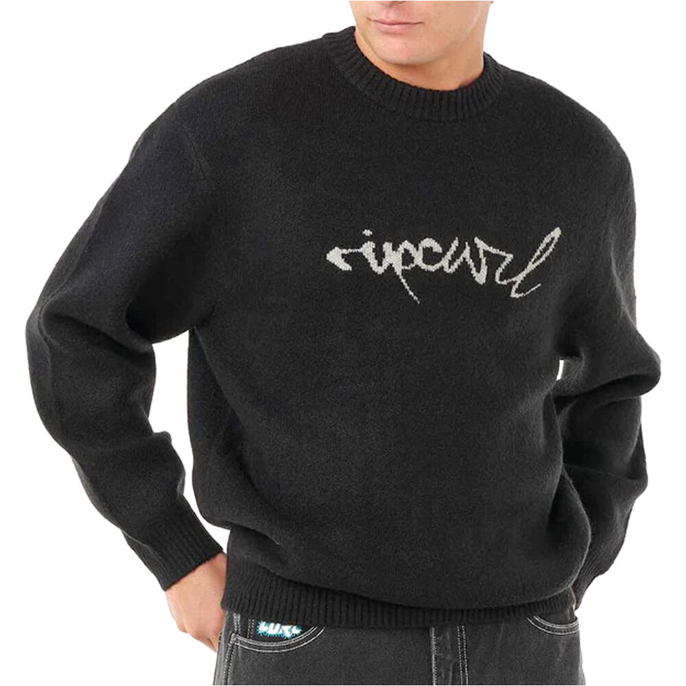 Medina script jersey hombre Negro (S)