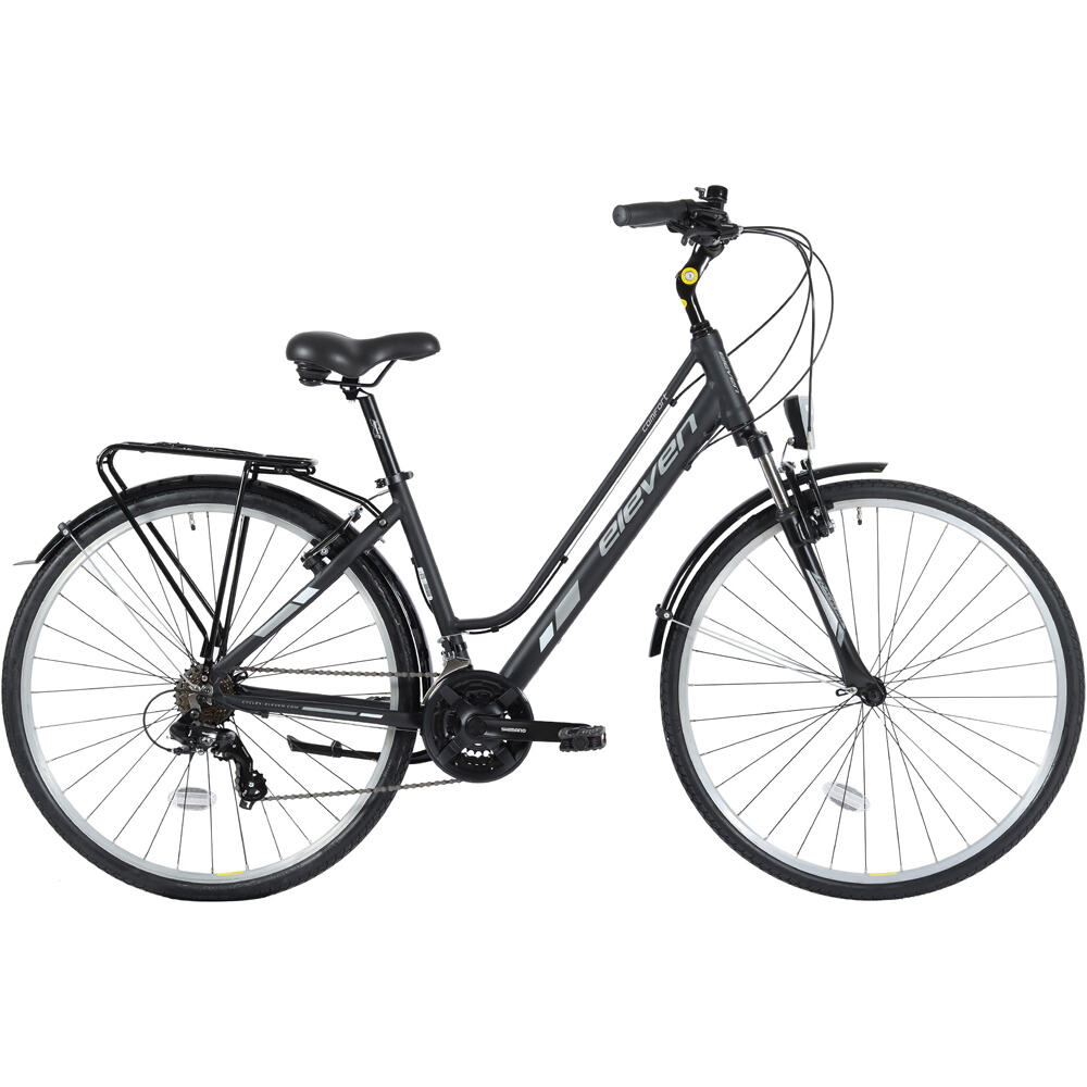 Comfort senhora 700 21v bicicletas de paseo Negro (UNICA)