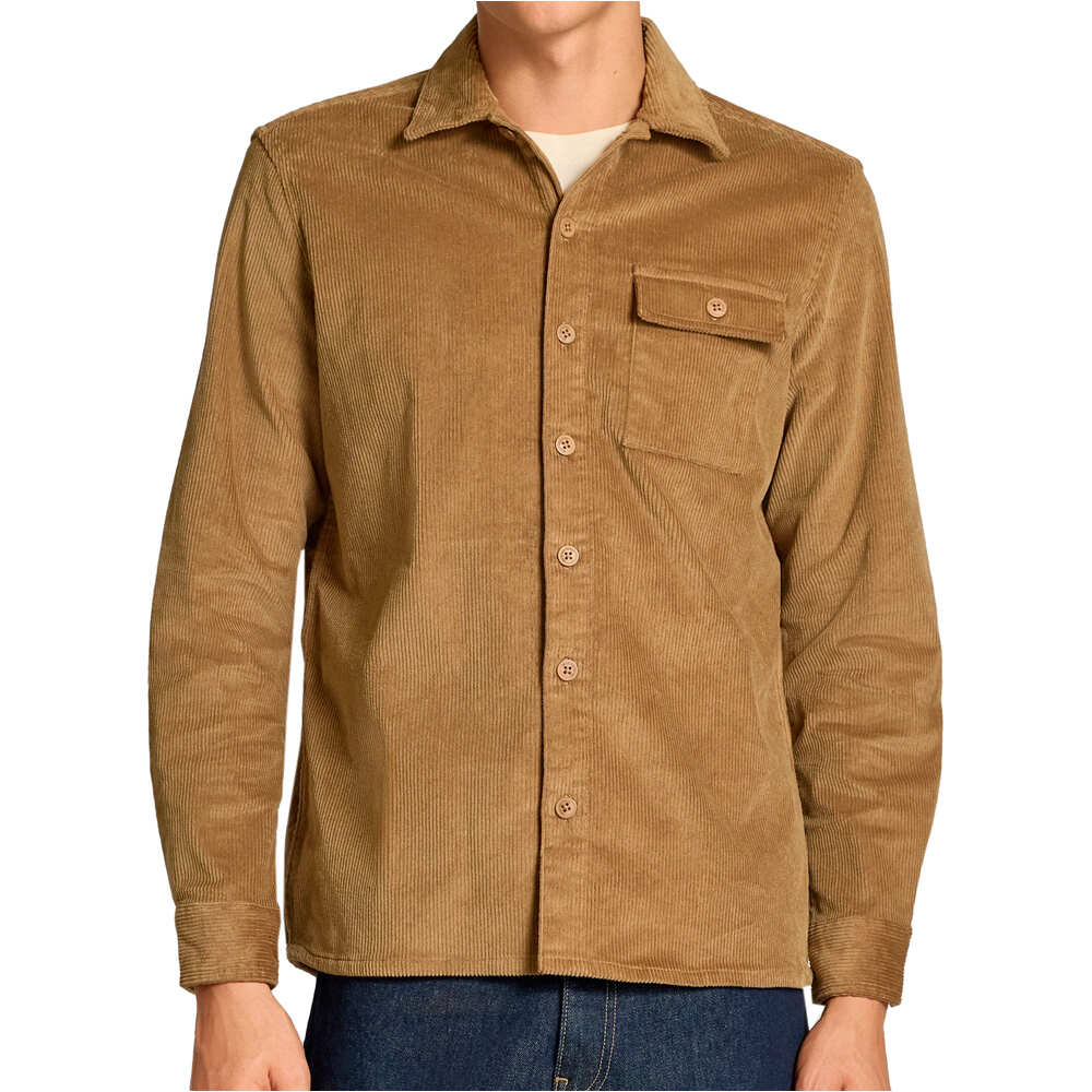 Pana shirt camisa manga larga hombre Beige (S)