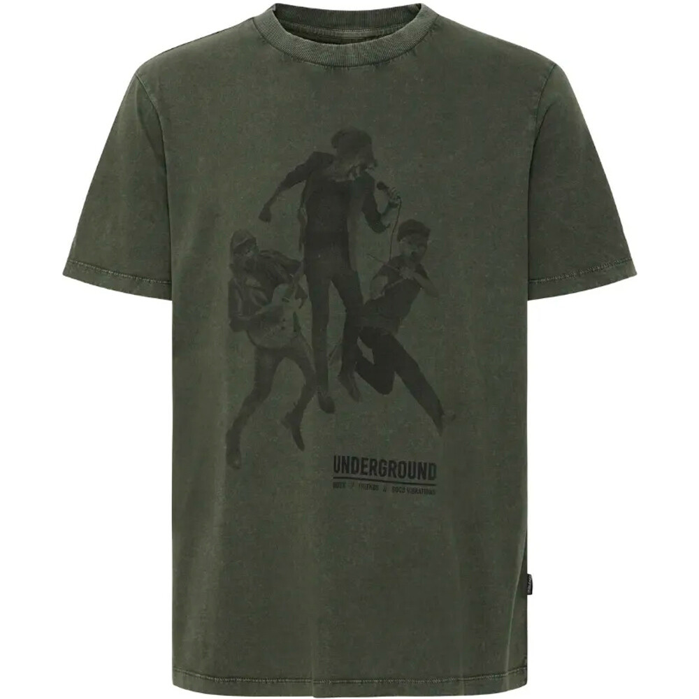 Degrade tshirt camiseta manga corta hombre Verde (XL)