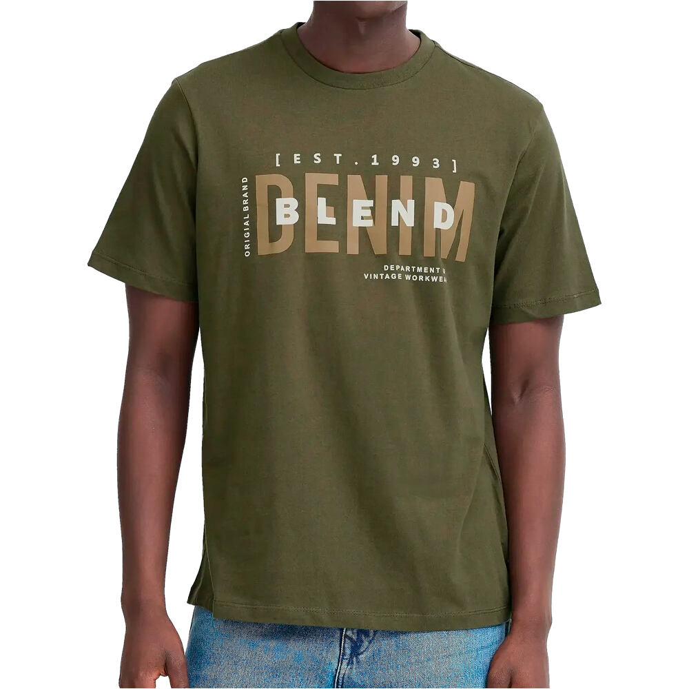Tee camiseta manga corta hombre Verde (S)