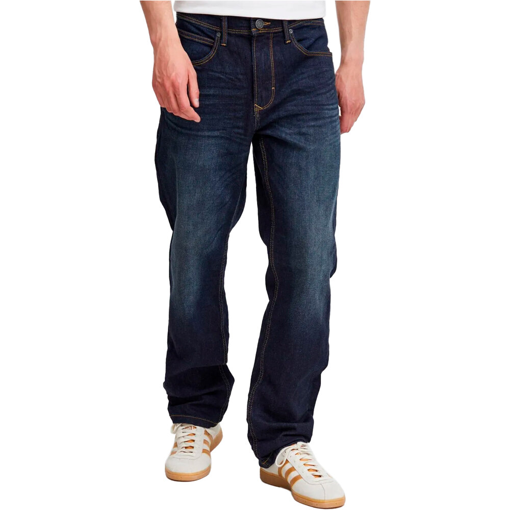 Jeans recto pantalón hombre Azul (34-34)