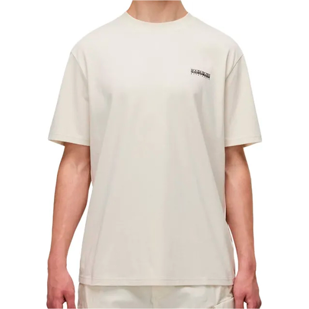 Small box camiseta manga corta hombre Beige (XL)