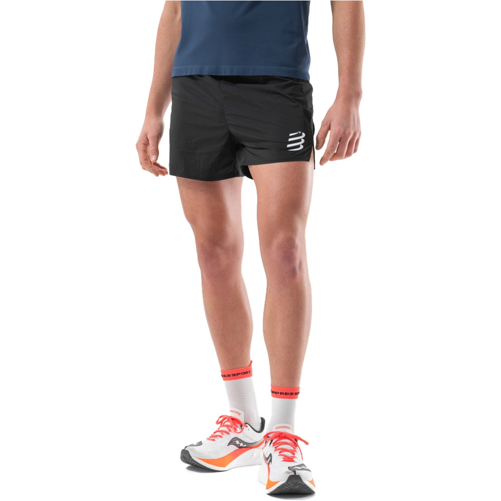 Performance short m pantalón running hombre Negro (M)