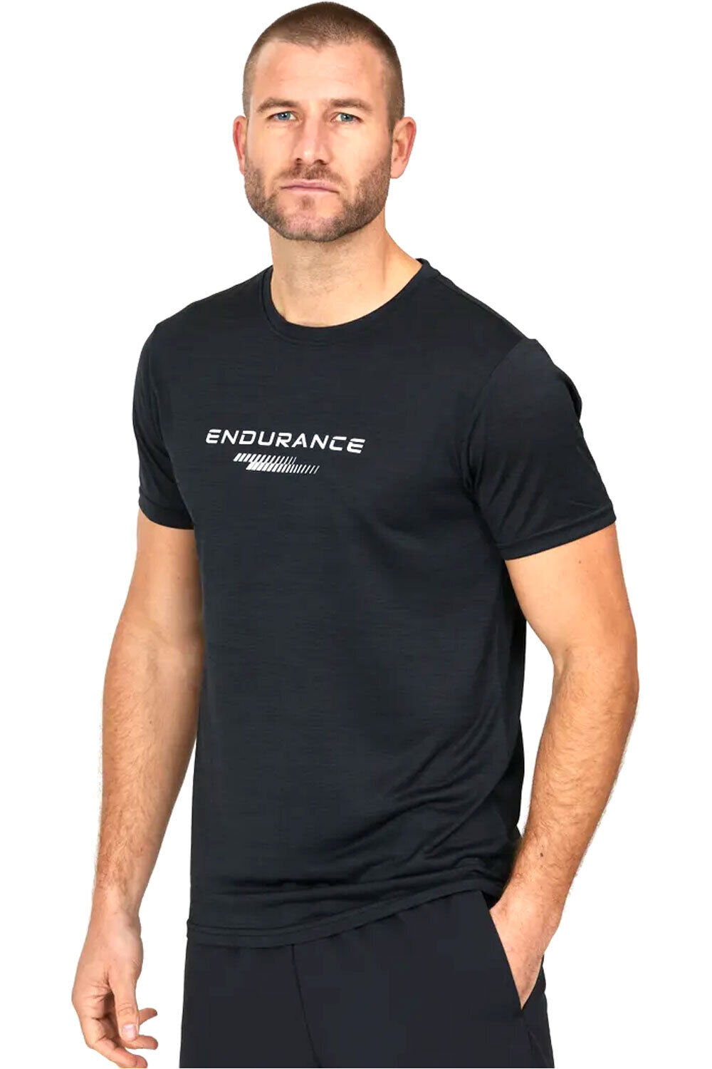 Portofino performance camiseta técnica manga corta hombre Negro (XXL)
