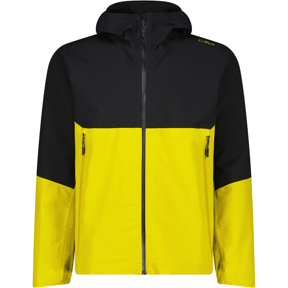 Man jacket fix hood chaqueta impermeable hombre Amarillo (50)