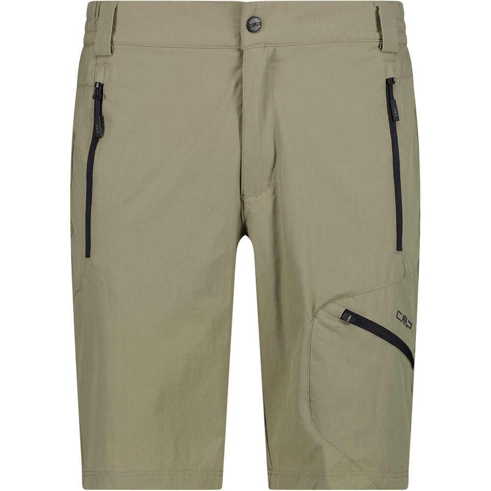Man bermuda pantalón corto montaña hombre Verde (52)