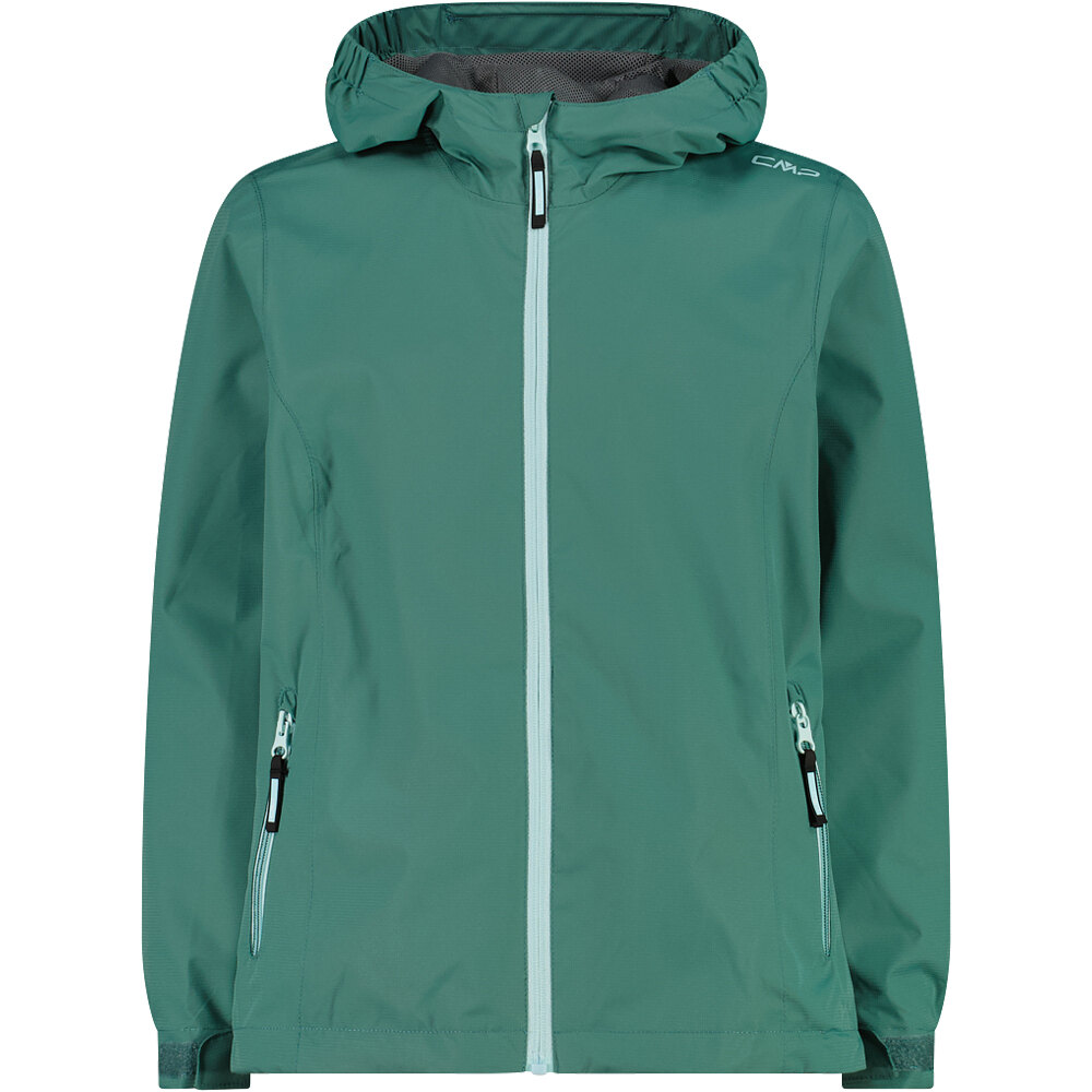 Cmp Verde Kid G Jacket Fix Hood Chubasquero Impermeable Niño 152