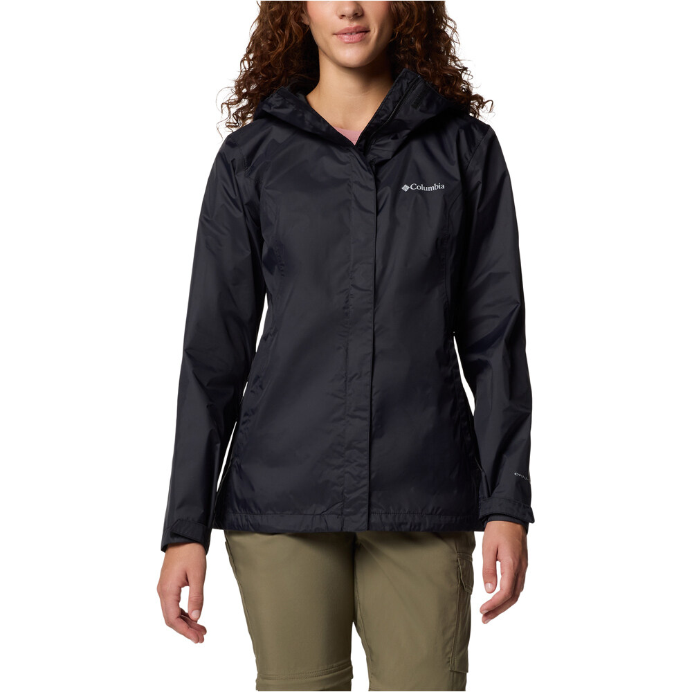 Arcadia ii chaqueta impermeable mujer Negro (S)