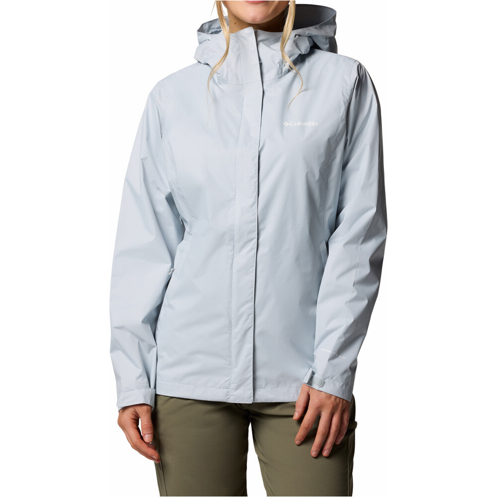 Arcadia ii chaqueta impermeable mujer Gris (XS)