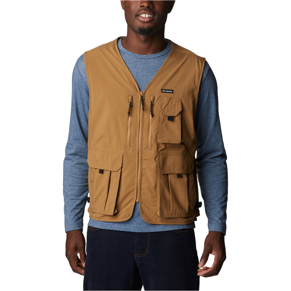 Silver ridge utility chaleco outdoor hombre Marron (XXL)