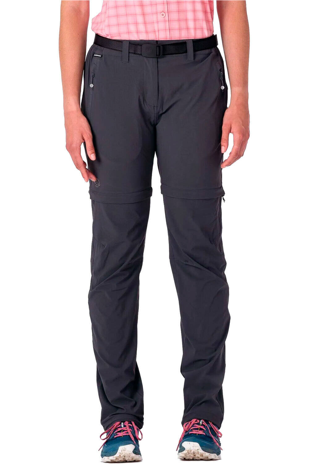Torman zip-off pantalón montaña mujer Gris (M)
