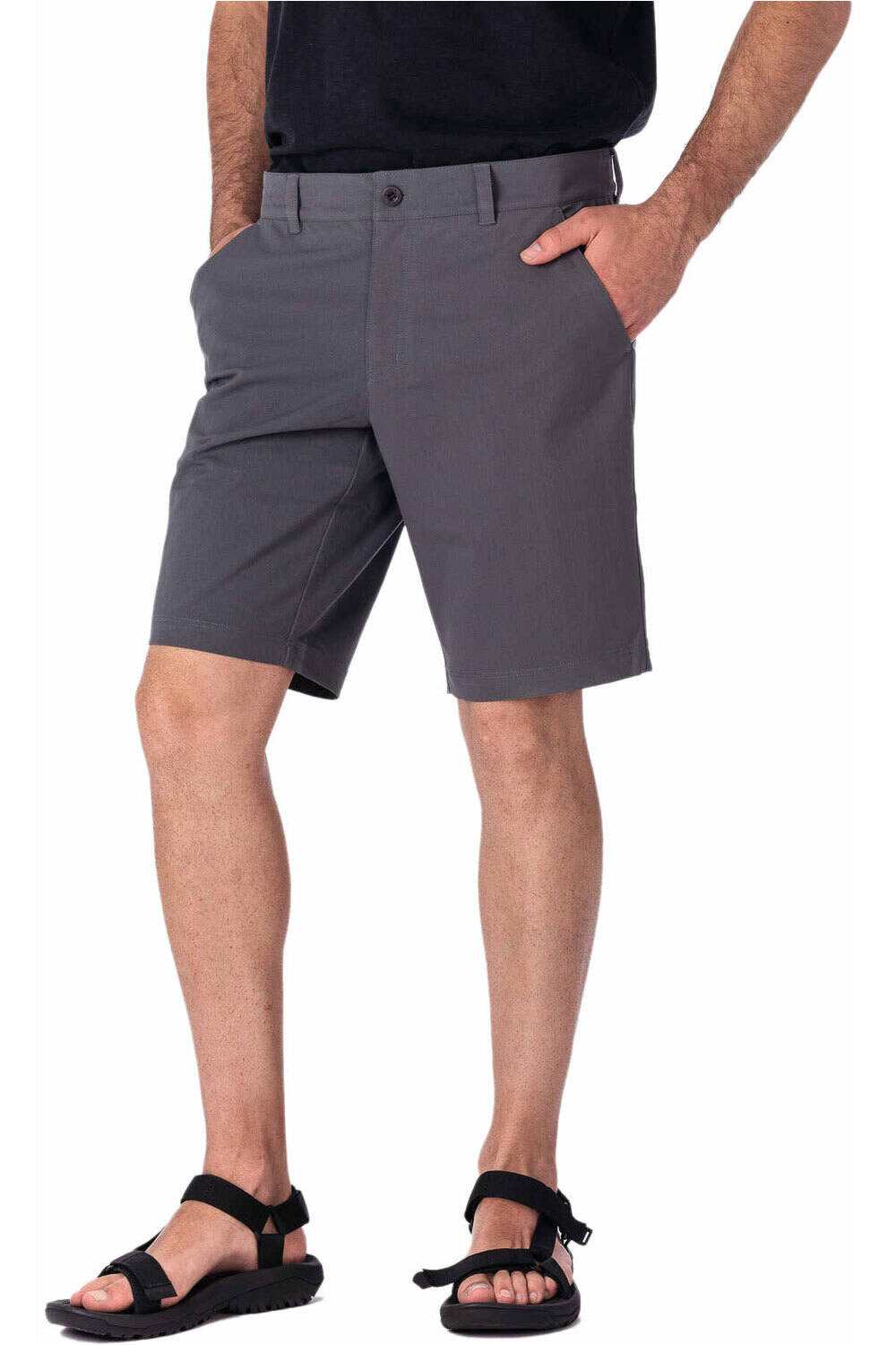 Darby peak pantalón corto montaña hombre Gris (XXL)