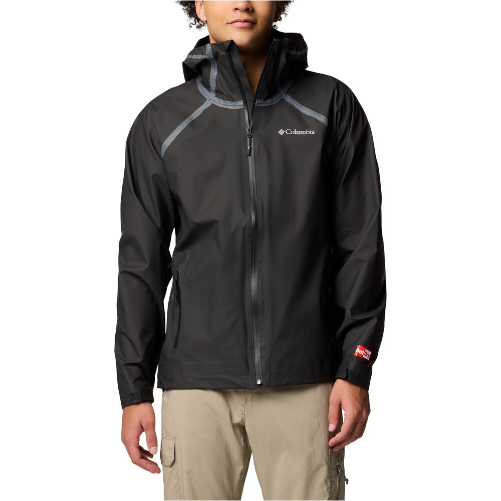 Reign no shine chaqueta impermeable hombre Negro (XXL)