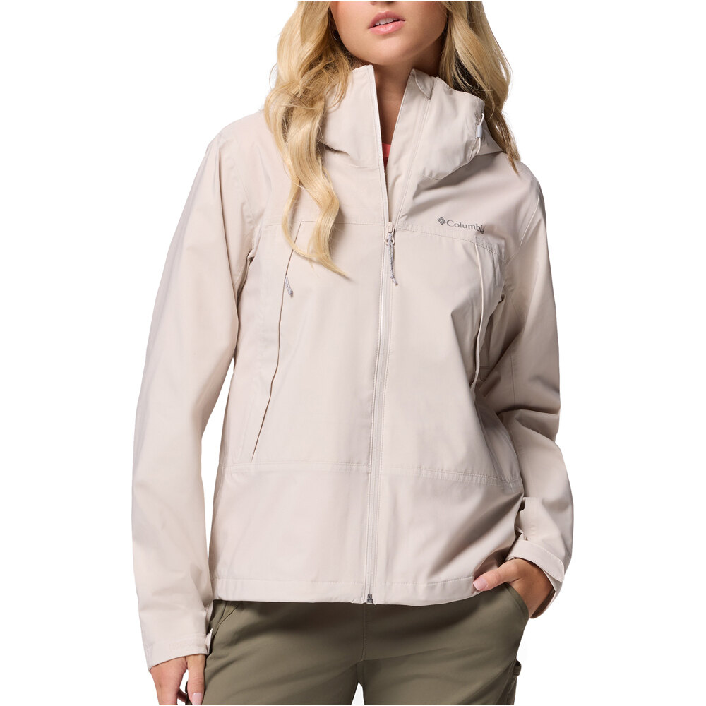 Boulder falls chaqueta impermeable mujer Marron (L)