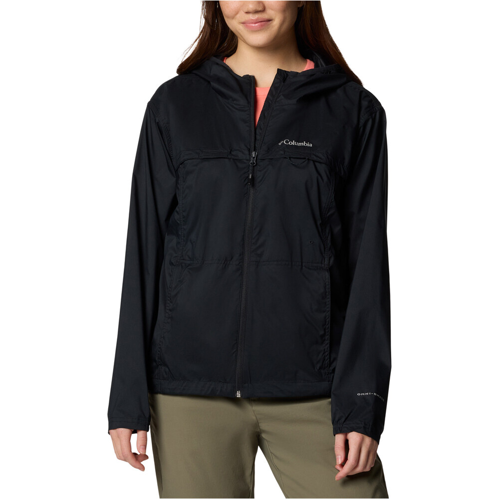 Crested canyon windbreaker chaqueta softshell mujer Negro (XL)