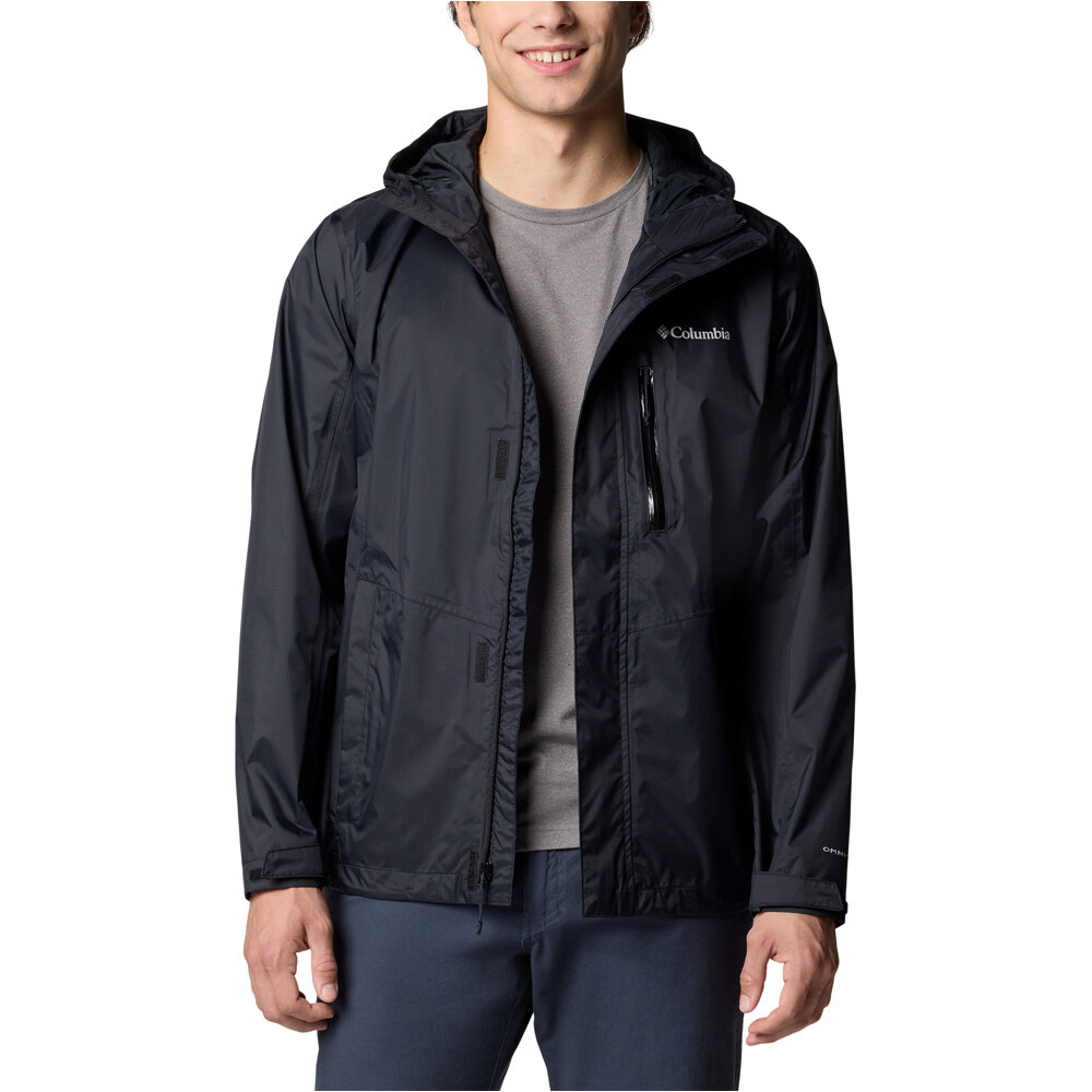 Pouring adventure iii chaqueta impermeable hombre Negro (M)