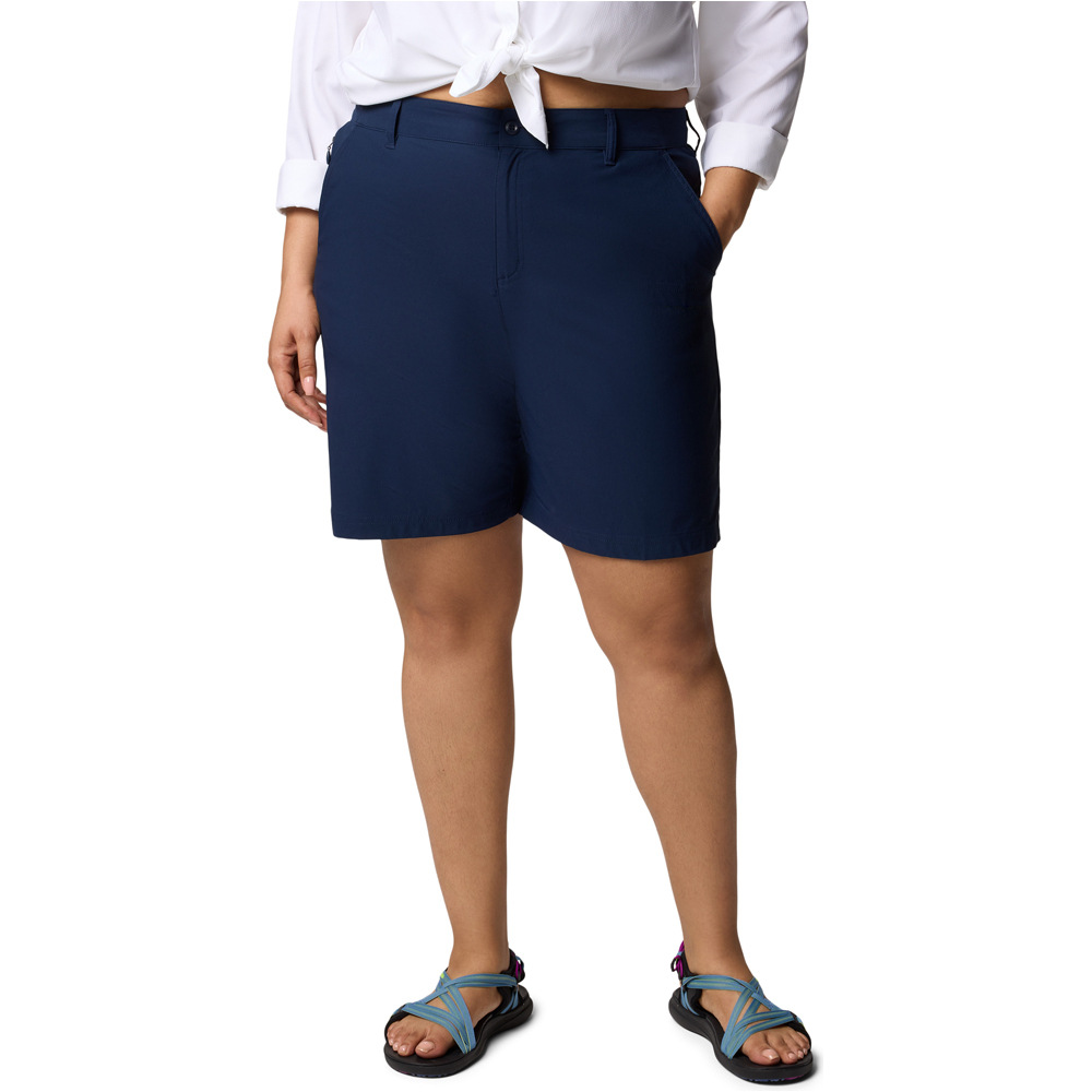 Leslie falls pantalón corto montaña mujer Azul (14)
