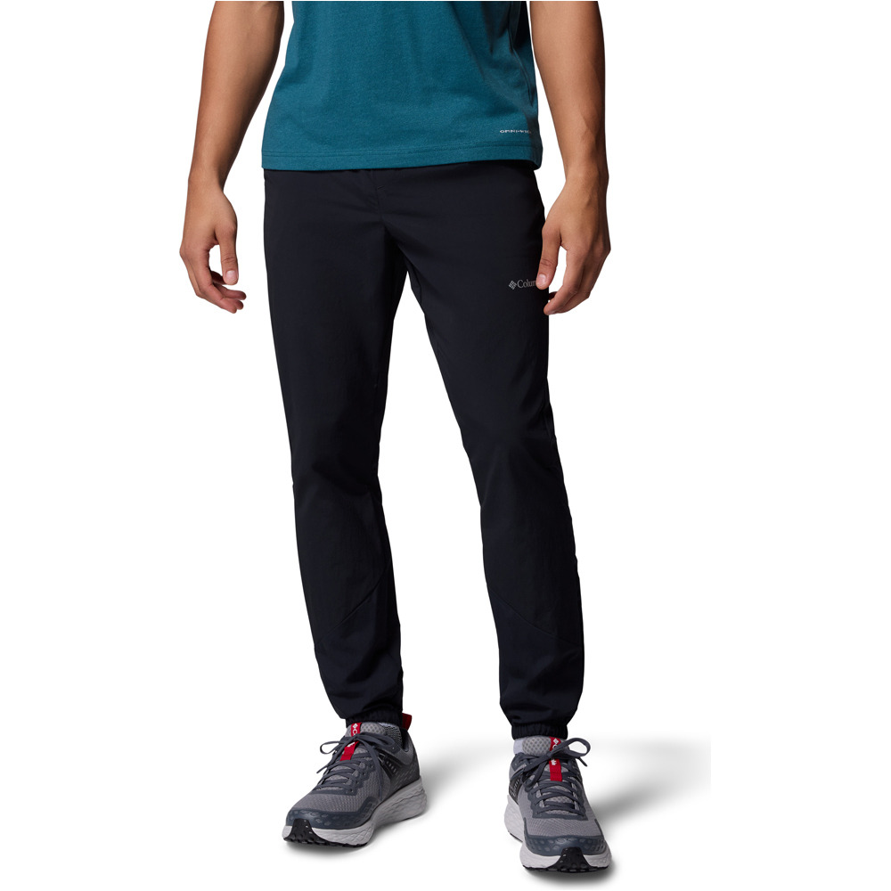 Tech nylon pantalón montaña hombre Negro (S)