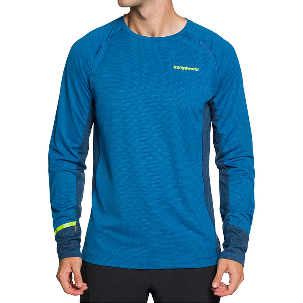 Rimont camiseta montaña manga larga hombre Azul (L)