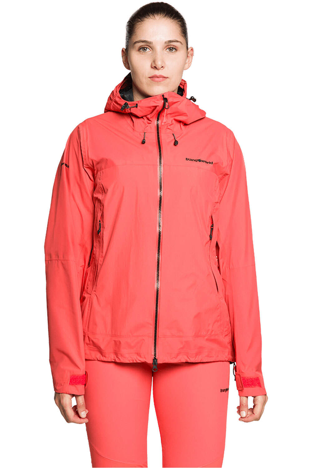 Kanchenjunga chaqueta impermeable mujer Naranja (M)