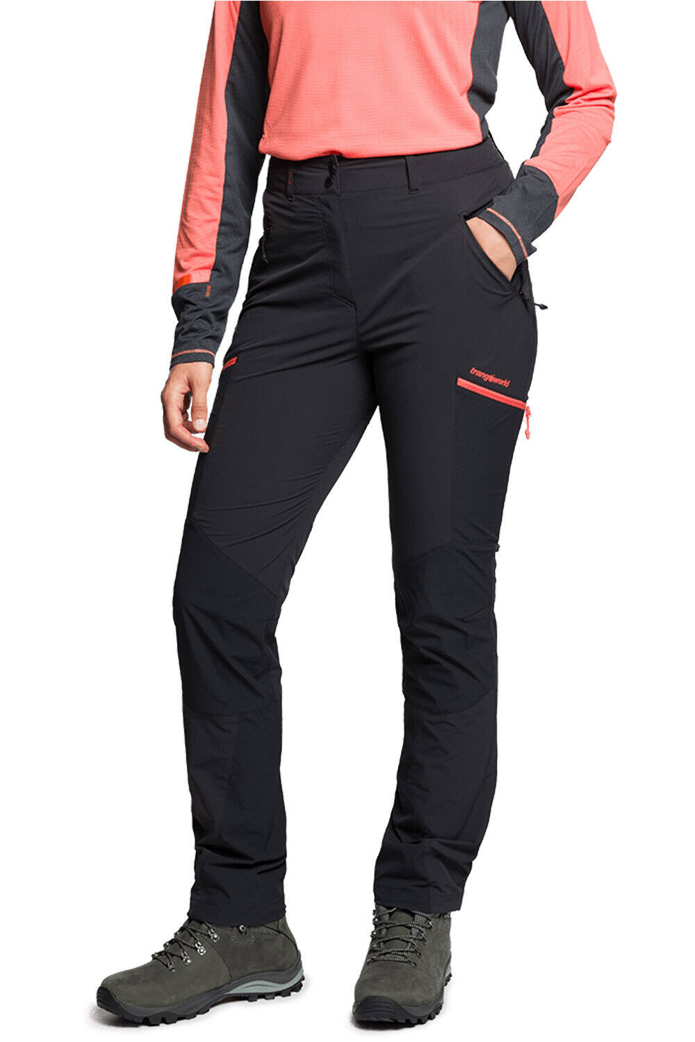 Malaren pantalón montaña mujer Negro (S)