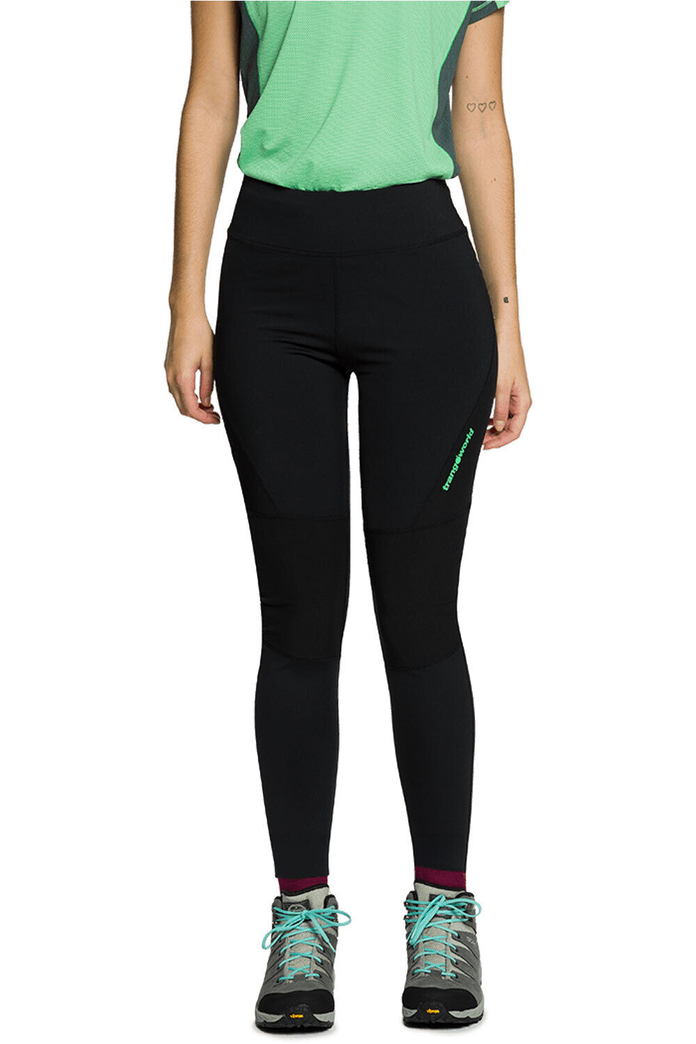 Scafell malla larga mujer Negro (XL)