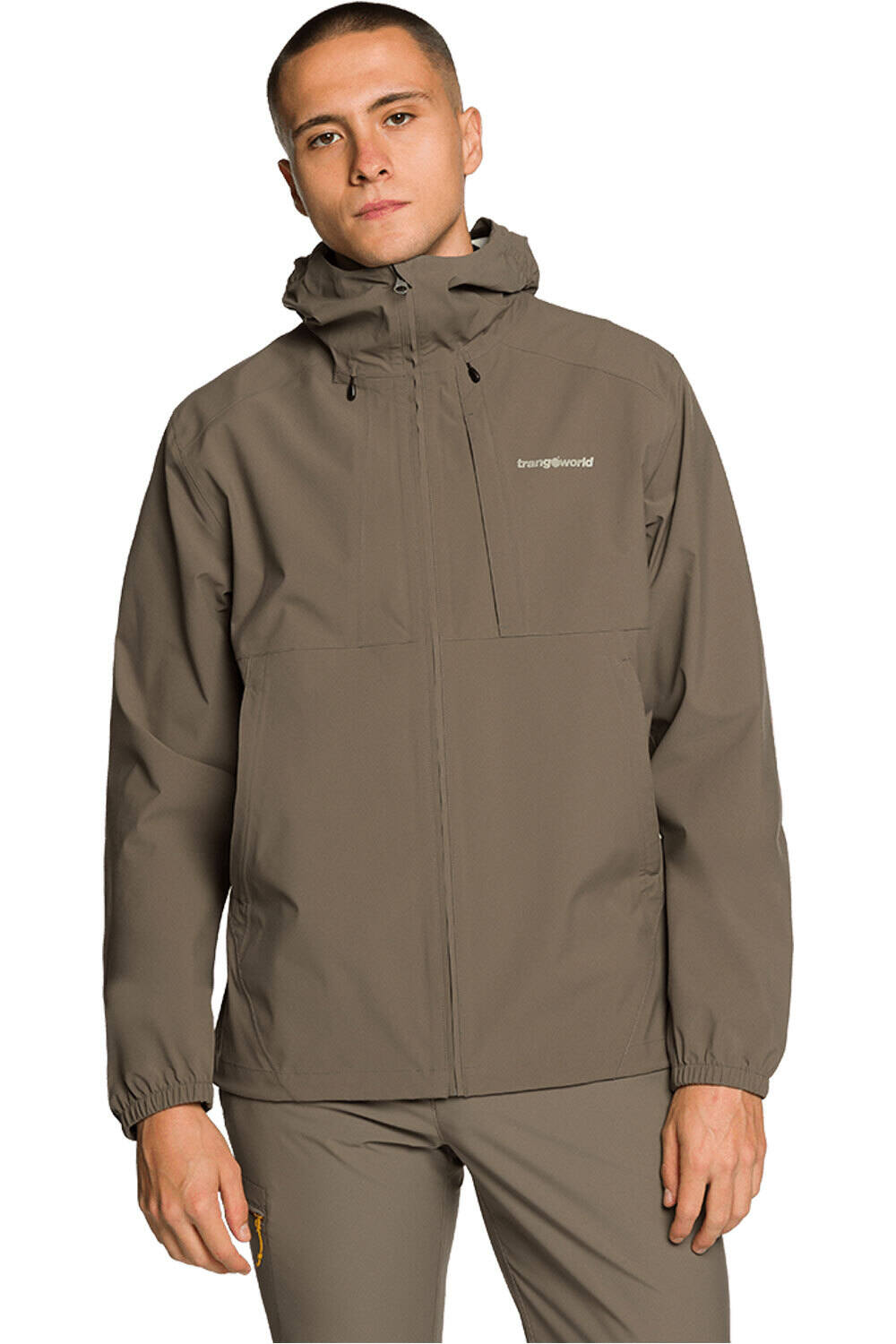 Caicos chaqueta impermeable hombre Marron (XL)