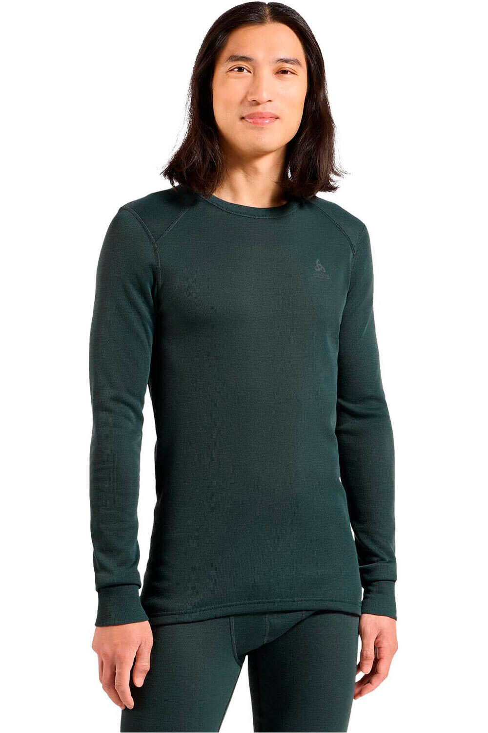 Active warm camiseta térmica manga larga hombre Verde (M)