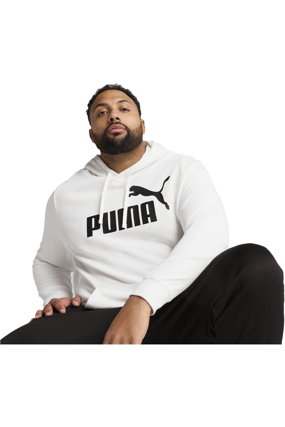 Essentials logo sudadera hombre Blanco (XXL)